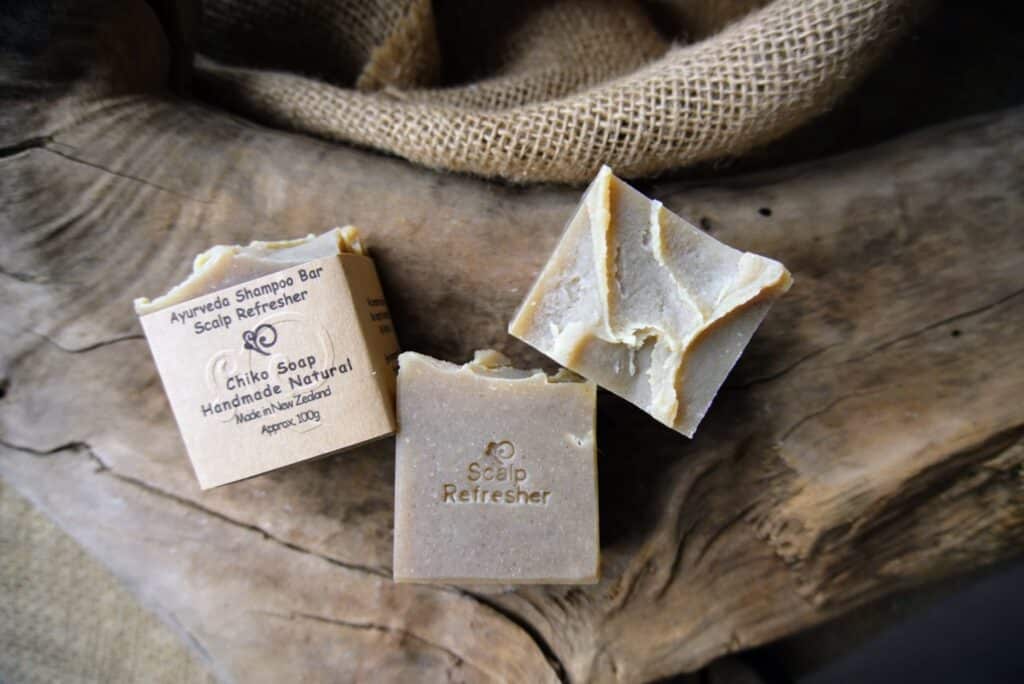 “Chiko Soap Scalp Refresher shampoo bar for sensitive scalp