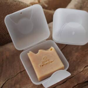 Travel soap case for carrying handmade soap