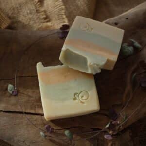 Handmade aloe vera soap for sensitive skin with gentle hydration